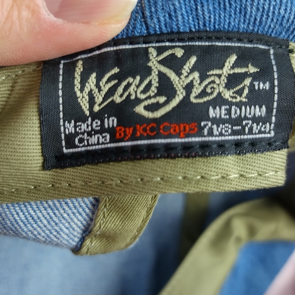 Vtg Denim Paperboy Hat By  Head Shots Medium 7 1/8 - 7 1/4 Kmart New Old Stock - Picture 6 of 9